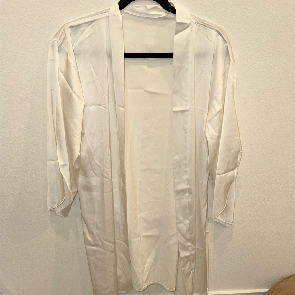 Satin Cream Robe
